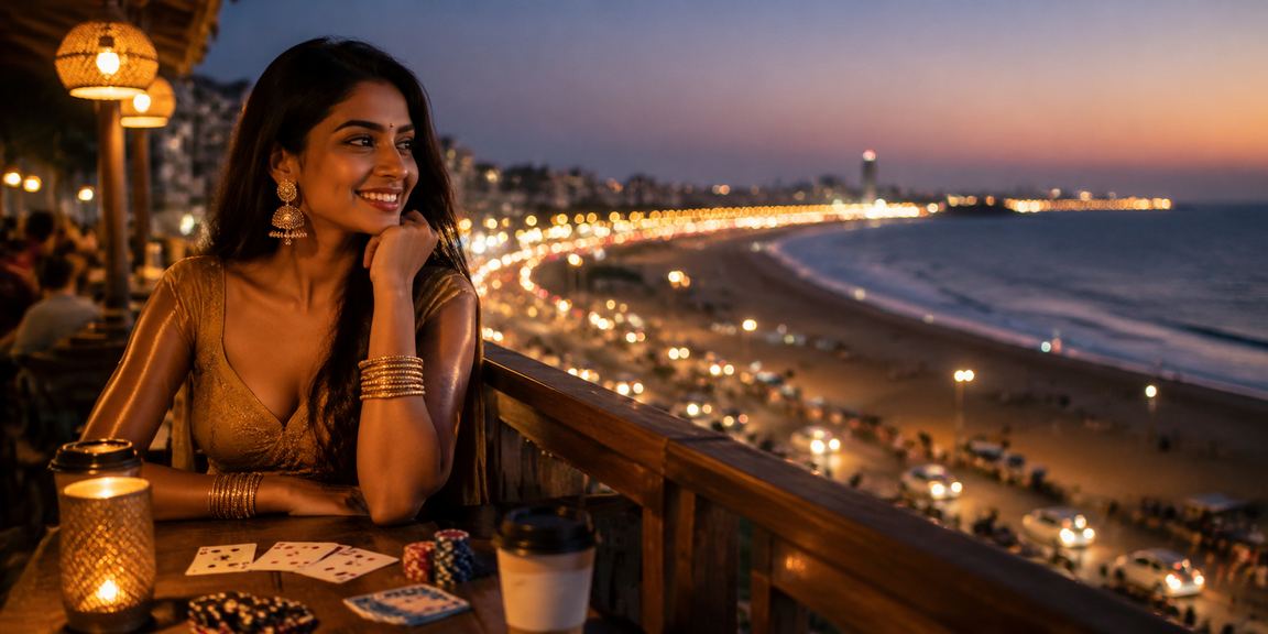 Mobile bettors enjoying Aviator game and poker in Chennai outdoor market evening setting