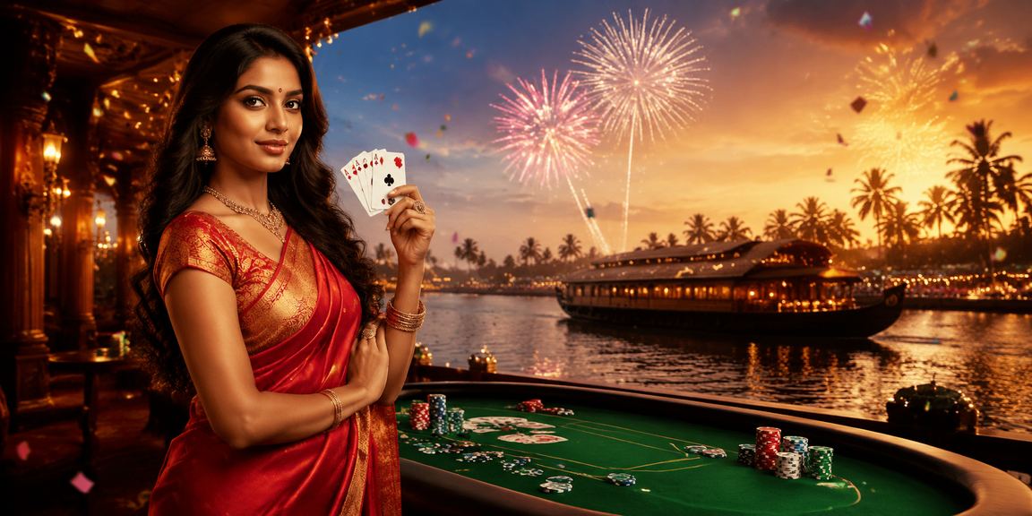 Player registering with mobile poker game app in Kerala backwaters